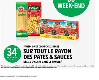 Intermarché Pâtes & Sauce Panzani , Fiorini offre