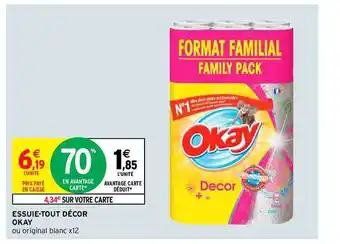 Intermarché Essuie-tout Décor Okay offre