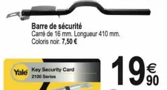 Tridôme Barre de sécurité offre