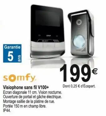 Tridôme Visiophone sans fil V100+ offre
