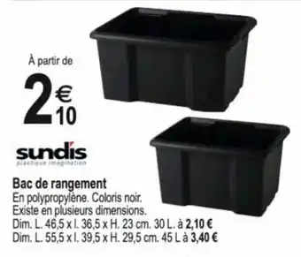 Tridôme Bac de rangement offre