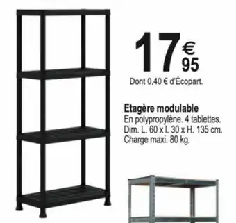 Tridôme Etagère modulable offre