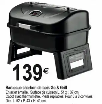 Tridôme Barbecue charbon de bois go & grill offre