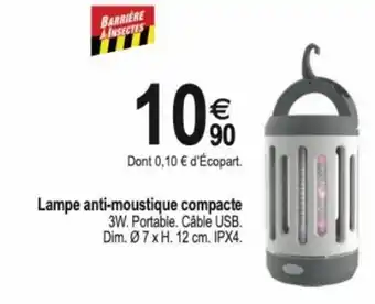 Lampe anti-moustique compacte