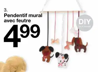 Suspension murale avec feutrine