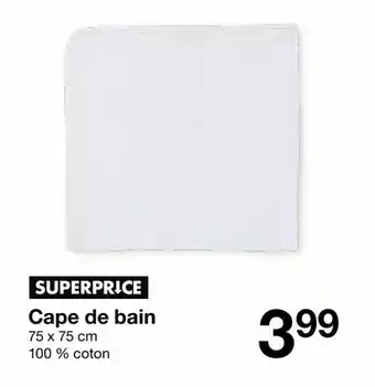 Zeeman Cape de bain offre