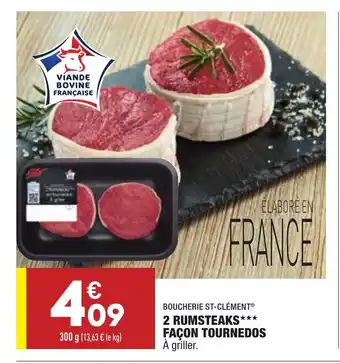 ALDI 2 Rumsteaks Facon tournedos offre