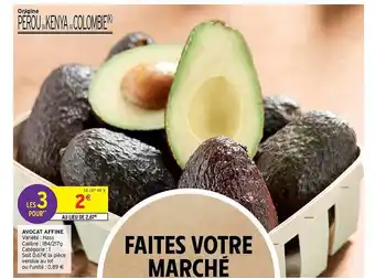 Intermarché Express Avocat affiné hass offre