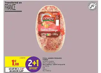 Intermarché Express Pizza jambon fromages fiorini offre