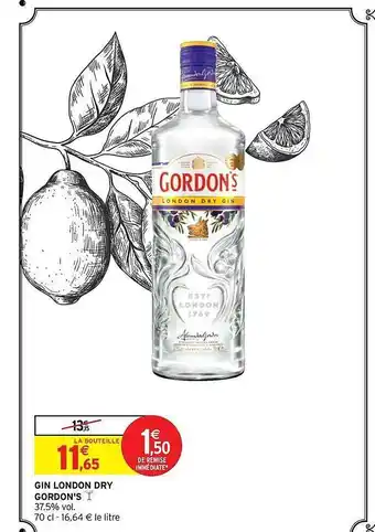 Intermarché Express Gin london dry gordon's offre
