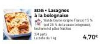 Thiriet Lasagnes à la bolognaise offre