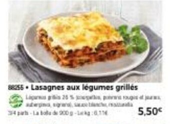 Thiriet Lasagnes aux légumes grillés offre