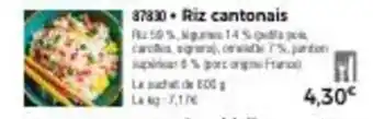 Thiriet Riz cantonais offre