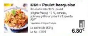 Thiriet Poulet basquaise offre