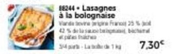 Thiriet Lasagnes à la bolognaise offre