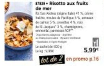 Thiriet Risotto aux fruits de mer offre