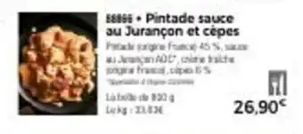 Thiriet Pintade sauce au jurançon et cèpes offre
