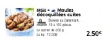 Thiriet Moules décoquillées cuites offre
