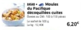 Thiriet Moules du pacifique décoquillées cuites offre