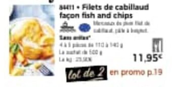 Thiriet Filets de cabillaud façon fish and chips offre