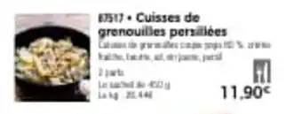 Thiriet Cuisses de grenouilles persillées offre
