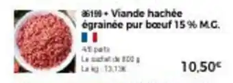 Thiriet Viande hachée égainée pur bœuf 15% M.G. offre