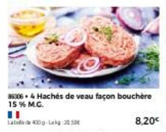 Thiriet 4 hachés de veau façon bouchère 15% M.G. offre