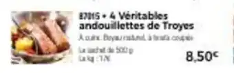 4 véritables andouillettes de troyes