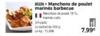 Thiriet Manchons de poulet marinés barbecue offre