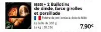 Thiriet 2 ballotins de dinde offre