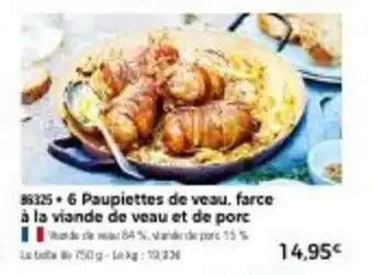 6 paupiettes de veau