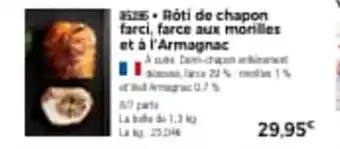 Thiriet Rôti de chapon farci offre