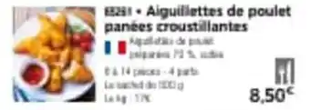Aiguillettes de poulet panées croustillantes