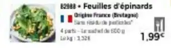 Thiriet Feuilles d'épinards offre