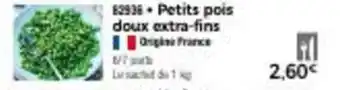 Thiriet Petits pois doux extra-fins offre