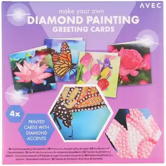 Carte de vœux en broderie de diamants