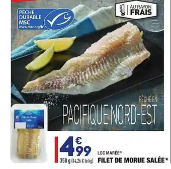 ALDI Filet De Morue Salée Loc Marée offre