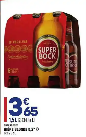 ALDI Bière Blonde ,° Superbock offre