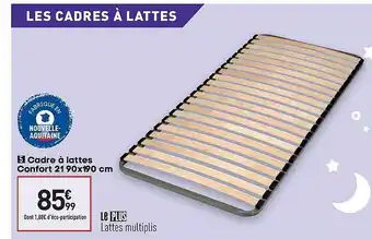 Conforama Cadre à Lattes Confort offre