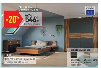 Conforama Lit Dolce Cottage 140 Cm offre