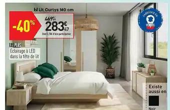Conforama Lit Curtys 140 Cm offre