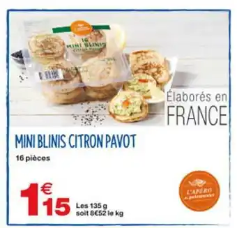 Mini Blinis Citron Pavot
