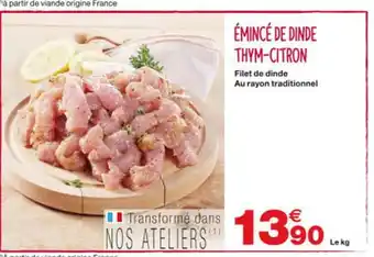 émincé De Dinde Thym-citron