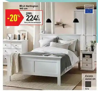 Conforama Lit Harlington 140 Cm offre