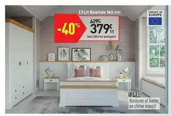 Conforama Lit Bastide 140 Cm offre