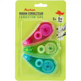 Auchan 3 rubans correcteurs auchan offre