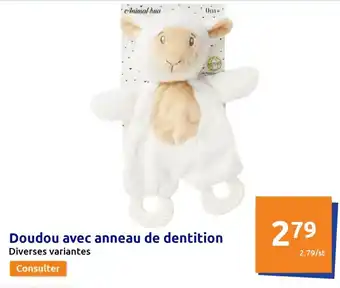 Action Doudou Avec Anneau de Dentition offre