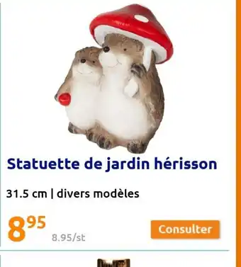 Action Statuette de Jardin Hérisson offre
