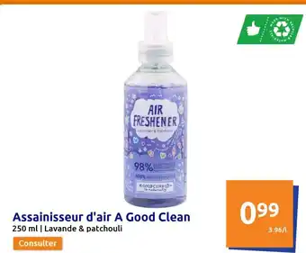 Action Assainisseur d'Air A Good Clean offre