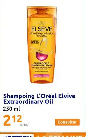 Action Shampoing l'Oréal Elvive Extraordinary Oil offre